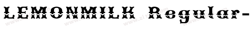 LEMONMILK Regular字体转换